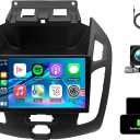 9 inch Car Radio for Ford Transit Connect 2014 2015 2016 2017 2018 with Wireless Carplay Android Auto [2+32G] Bluetooth Screen Stereo with WiFi Bluetooth GPS Navigation Backup Camera