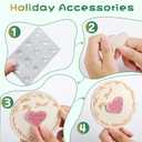 2 x 3D Baby Monthly Milestone Wooden Discs Set  15 Pcs Baby Month Markers for Photos, Hello World Newborn Announcement Sign, My First Holiday Milestones Props Keepsakes