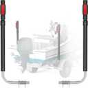 Partsam 1 Pair Boat Trailer Guides Kit, 50"/58" Adjustable Design Trailer Guide-on Galvanized Steel Poles with Tail Light for Ski Boat/Fishing Boat/Sailboat Trailer