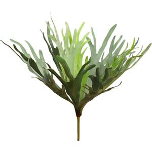 Velener Artificial Staghorn Fern Plants Without Pot-20.9 Inches, Unique Waterproof Faux Staghorn Fern for Garden, Fall Autumn Decoration 