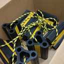 Wheel Chocks for RV Trailers 4Pair/8Pack with Rope, Rubber Tire Chocks Block Stopper with Reflective Strips for Camper Truck Car Wheel Immobilizers & Chocks, Travel Trailer RV Accessory