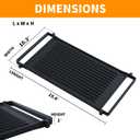 Upgraded WB31X24998 Reversible Griddle Replacement for GE Stove Parts Cast Iron Griddle Plate WB31X24738 JXGRILL1 GE Gas Range Cooktop Parts Genuine Stove Top Burner Griddle Center Flat Top Pan