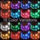 Solhice 40ft Color Changing Star String Lights for Bedroom 120 LEDs, Indoor Hanging Fairy Lights USB Powered, Starry Lights with Remote, Bunk Bed Lights for Kids Room