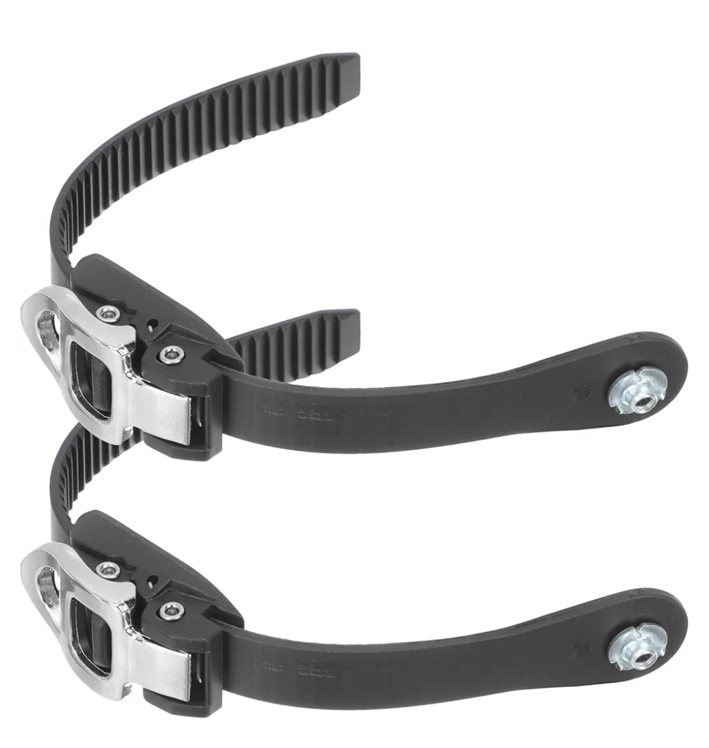 Roller Skate Strap 2Pcs Inline Roller Shoes Strap Professional Buckle Strap Replacement Snowboard Straps Energy Leash for Men Women Kids(Black) Roller Skate Leash