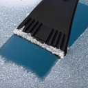 EcoNour 27" Aluminum Snow Brush 4 Pack with Ice Scrapers for Car Windshield and Window | Car Snow Scraper and Brush with Ergonomic Foam Grip Winter Accessories (Orange, Pink, Green, Blue)