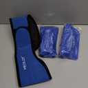 LotFancy Face Ice Pack Wrap for TMJ, Wisdom Teeth, with 4 Reusable Hot Cold Therapy Gel Packs, Pain Relief for Head, Oral and Facial Surgery, Dental Implants, Blue (Blue(one Size Fits Most))