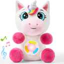 JOYIN Musical Unicorn Plush Baby Toy, Stuffed Animal with Music & Light, Baby Musical Soft Plush Toys for Infant Babies, Christmas Birthday Gifts for Boys and Girls 6+ Months
