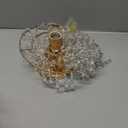 FRIXCHUR Mini Size Crystal Chandelier Modern Flush Mount Ceiling Light 3 Tiers Raindrops Crystal Pendant Lighting Fixture Decoration for Bedroom Hallway Living Room,E26 Base,Gold