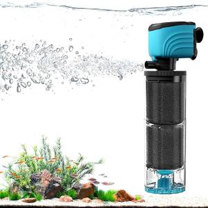 Aulofee Internal Aquarium Filter, Upgraded 10–50 Gallon Fish Tank Filter, 210GPHbPump, Without Fish Guard