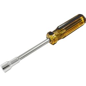 Biaungdo 10mm Socket Wrench Screwdriver, Hex Socket Wrench High-Carbon Steel Hexagon Nut Driver Non-Magnetic Tip Hex Nut Screwdriver Hand Tool for Repairs(Plastic Handle)