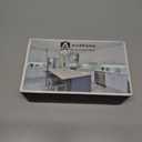 Ravinte 30 Pack Solid 3 Inch Square Foot Arch Pulls Kitchen Cabinet Handles Matte Black Drawer Pulls Kitchen Cabinet Hardware for Cupboard Handles