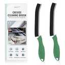 SXhyf Crevice Cleaning Brush - Grout Scrub Brush, House Cleaning Supplies, Gap Cleaning Tools, Home Essentials, Gifts for Women Men, Hard Bristle Crevice Cleaner Brush for Household Use, Bathroom (2 Pack, Green)