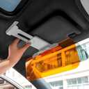 Car Visor 2 in 1 Day and Night Anti-Glare, Automobile Sun Anti-UV Block Visor, Non Glare Anti-Dazzle Sunshade Mirror Goggles Shield for Driving Goggles, Windshield Visor (Two Color 1 Pack)