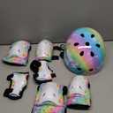 Kids Helmet, Toddler Bike Helmet with DIY Stickers Unicorn Knee Pads and Elbow Pads Set Adjustable Protective Gear Set for Girls Age 3-5-8 Years fit Roller Skates, Bicycle, Skateboarding, Scooter, Size: Small: 3-8 year