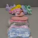 12 Pieces Sleepover Slumber Party Favors for Girls, Spa Party Supplies, Plush Eye Mask Sleep Eyeshade and Bow Headbands for Girls Women