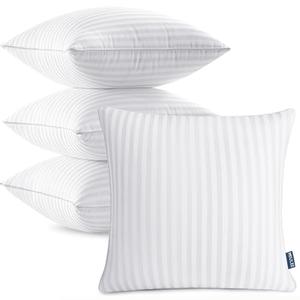 MIULEE 26x26 Euro Pillow Inserts, Firm and Fluffy Decorative Throw Pillows for Couch Sofa Bed, Down Alternative with 100% Cotton Cover Pack of 3 MIULEE 26x26 Euro Pillow Inserts, Firm and Fluffy Decorative Throw Pillows for Couch Sofa Bed, Down Alternative with 100% Cotton Cover Pack of 3