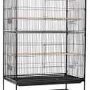 Prevue Hendryx F050 Pet Products Wrought Iron Flight Cage, X-Large, Hammertone Black