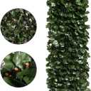 DOEWORKS Expandable Fence Privacy Screen for Balcony Patio Outdoor(Double Sides Leaves), 1PC Faux Ivy Fencing Panel for Backdrop Garden Backyard Home Decorations