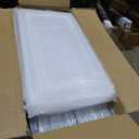 Attelite X-Large Clear Shoe Boxes Stackable Plastic Shoe Organizer ,Thicken & Sturdy Shoe Storage Box with Magnetic Door, Drop Front Shoe Box For Display Sneakers( 9 Pack, Clear White)