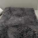 Fluffy Small Rug for Bedroom 2x3 Feet, Shag Soft Area Rug for Bedside, Modern Plush Cute Carpet for Kids Girls Boys Room Nursery Decor, Charcoal Grey