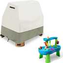 Kids Water Table Cover,Outdoor Heavy 600D Waterproof Anti-UV Dustproof Kids Water Play Table Cover,Compatible with Step2 Rain Showers Splash Pond Toddler Water Table,Beige,Cover Only