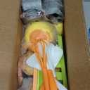 118Pcs Mini Play Kitchen Accessories for Kids, Pretend Cooking Playset with Cookware, Tableware & 2 Fruit Sets, Learning Gift for Girls, Boys, Toddlers, Yellow