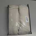 Beige Linen Curtains 96 Inches Long Pinch Pleated 2 Panels Living Room Bedroom Memory Trained Semi Sheer Neutral Flax Pinch Pleat Drapes with Hooks Rings Light Filtering Window Curtain 40x96