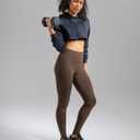 Colorfulkoala Dreamlux No Front Seam Leggings 25"/28" Inseam (Brown, XXL)