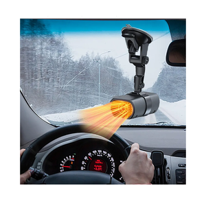2026 New Upgrade Car Heater for Vehicle, 12V 150W Portable Car Heater, 2 in 1 Windshield Defogger and Defroster with Sucker and Holder, Plugs Into Cigarette Lighter (Black) 
