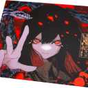 AbyssGaming Scarlet XL Glass Gaming Mouse Pad, 490420mm, Micro-Etched Ultra-Smooth Speed Surface Tempered Glass Mousepad, 2.5D Edges, Non-Slip Silicone Base