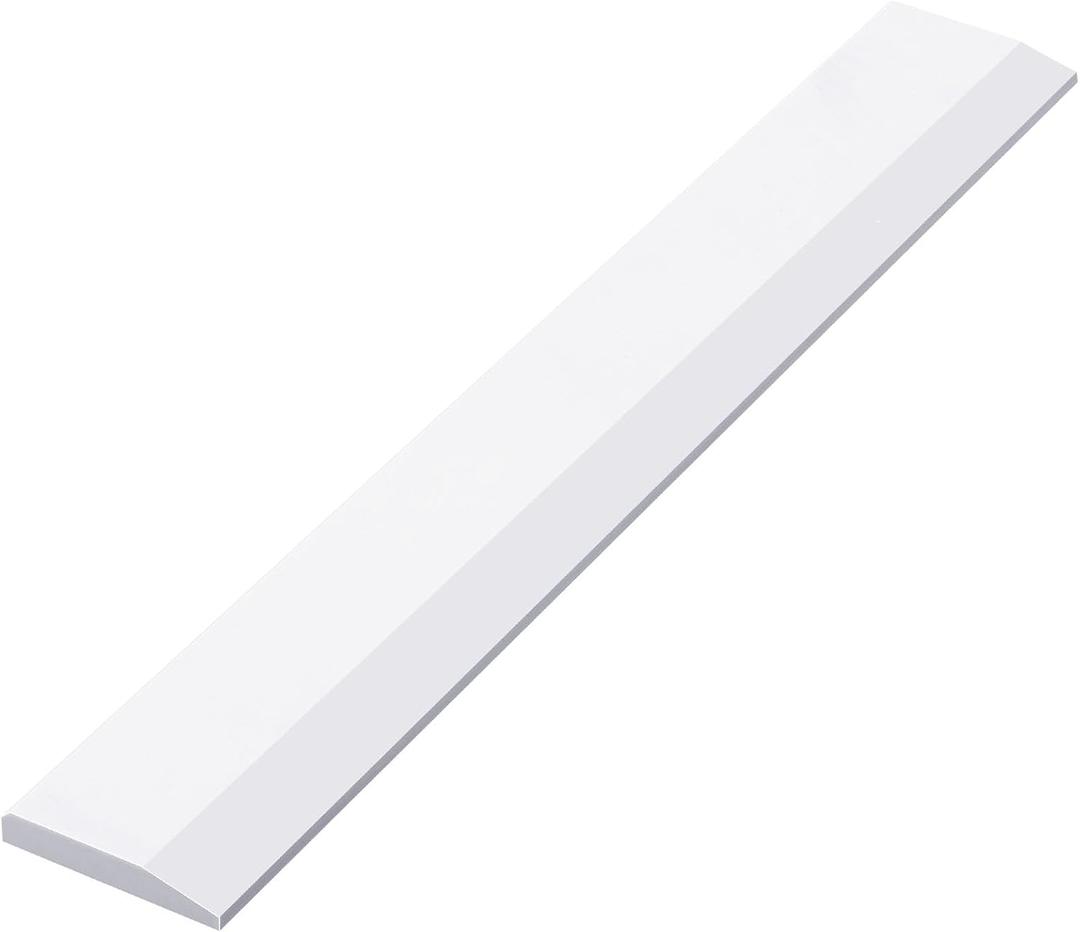 White Marble Threshold 4x36x5/8 Inch Marble Window Sill Shower Curb Top Tile Door Transition Bathroom Vanity Backsplash for Shower Pan System Jambs Fireplaces(Beveled Edge)