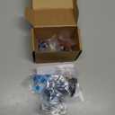 Universal Kitchen Faucet Head Replacement Compatible with Kohler/Moen/Delta Faucet with 15 Adapter Kit, 3 Function Pull Down Sink Faucet Spray Head, Brushed Nickel