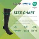 SONORAN Bamboo Viscose Compression Socks for Women & Men (6 Pairs) 20-30 mmHg Knee High Support for Nurses Travel Pregnant (Large-X-Large)