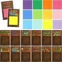 Motipuns 72 Pcs End of Year Teacher Gift Sticky Note Holder Thank You Gift Sticky Note Pad Holder OPP Bags for Graduation Coworker Nurse Teacher Employee Appreciation Gifts (Dark Color)