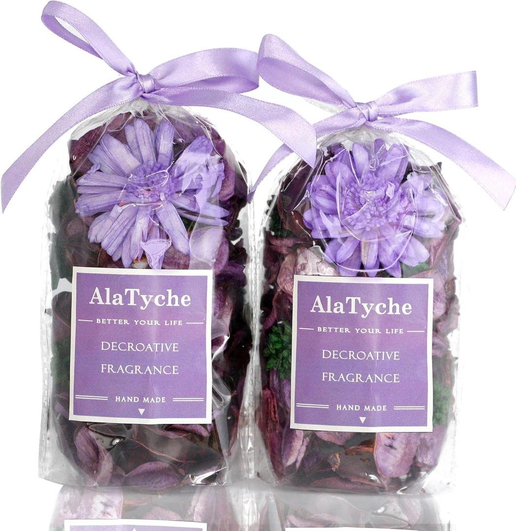 Spring Potpourri Bags, Purple Potpourri Bowl Filler,Lavender Scented Decorative Dried Flower,Home Fragrance Sachet,Vase Decor-Mini