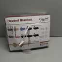 Homemate Electric Heated Blanket Twin - 62"x84" Heating Bed Blankets Throw with 10 Heating Levels 8 Hours Auto Off Fast Heating Over-Heated Protection Ultra Soft Warm Flannel ETL Certified Grey