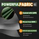 RAINDEWAY Tarps 30x50 Feet,Large Tarp Waterproof,9Mil Thick Finished Size, Multipurpose Poly Tarp Cover with Metal Grommets and Reinforced Edges,Green/Black Tarpaulin