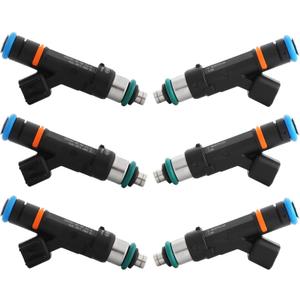 53032701AA OE 3.7L Fuel Injectors,Compatible with/Jeep Liberty Grand Cherokee,Compatible with/Dodge 3.7 Nitro Durango,Compatible with/Ram 1500 2005 2006 2007 2008 2009 2010 2011 |4 Holes| |Set of 6|