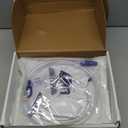 Carbou 2000ml Urine Drainage Bags, 5 Pcs Catheter Bags with Anti-Reflux Chamber - 48" Drainage Tube with Clamp & Hook, Quick-Release Drain Port, 5 pcs