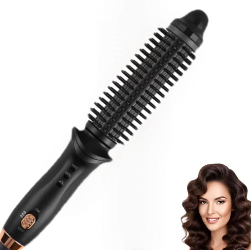 Thermal Brush Curling Iron for Long Dry Hair 30s Fast Heat Heated Round Brush for Curling & Volumizing & Straightener