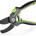 WORKPRO Anvil Pruning Shears, 8 Professional Gardening Hand Pruner with SK5 Steel Sharp Blades, Ideal Gardening Tool for Cutting and Trimming, Green