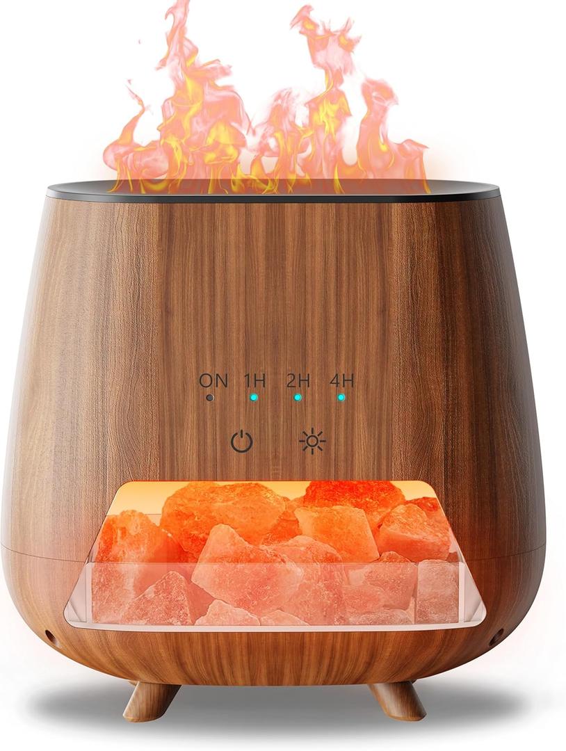 2-in-1 Ultrasonic Aromatherapy Diffuser: Essential Oil Diffuser & Himalayan Salt Lamp, Quiet Scent Diffusers for Home with Cool Mist and Timer Settings 2-in-1 Ultrasonic Aromatherapy Diffuser: Essential Oil Diffuser & Himalayan Salt Lamp, Quiet Scent Diffusers for Home with Cool Mist and Timer Settings