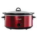 Crock-Pot Large Capacity Versatile Electric Food Slow Cooker Home Cooking Kitchen Appliance with Removable Ceramic Bowl, Red
