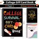 Zhanmai College Gift Card Book 7 x 5 Inch Graduation Gift Card Book 2026 College Survival Booklet Organizer Leaving Home High University School Birthday Care Package Cash Holder(Cute)