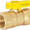Eastman Straight Gas Brass Ball Valve, 3/4 in FIP x 3/4 in FIP, 1/4-Turn Handle, 60011B