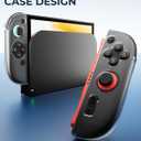 Switch 2 Screen Protector Accessories for Nintendo, 10-In-1 Bundle: Tempered Glass, Dockable Case Clear Hard Shell, Two Protective Cover for Joycon Controller Thumb Grip, 2025 Switch2 Console Game Kit