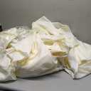 BRILLMAX 6 Pack Ivory Round Tablecloths 120 Inch - Circle Bulk Linen Polyester Fabric Washable Table Cloth Cover for Wedding Reception Banquet Birthday Party Buffet Restaurant