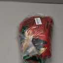 Horaldaily 4PCS Christmas Dining Red Chair Covers, Christmas Pine Tree Stars Stretch Removable Washable Slipcover Chair Protector for Dining Room Home Decor