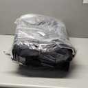 Rolling Teacher Tote Bag for Women Men,Large Tote Bag With Detachable Wheels Trolley,15.6 Inch Laptop Wheeled Teacher Bag for Work Office (Black)