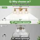 Indoi 3-Light Bathroom Light Fixtures, Brushed Gold Modern Vanity Lights Over Mirror with Clear Glass Globe Shade, Bathroom Wall Sconces for Mirror Kitchen Living Room Hallway Cabinet Bedroom Porch